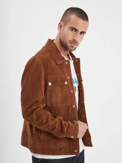 Smith - Veste en daim homme