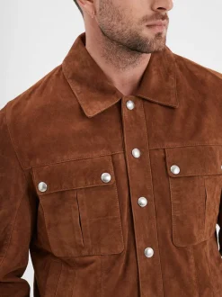Smith - Veste en daim homme