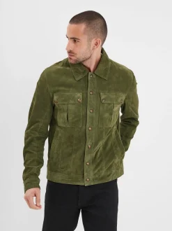 Smith - Veste en daim homme