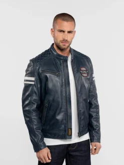 Spencer - Blouson cuir racing