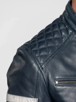 Spencer - Blouson cuir racing