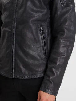 Stirling - Blouson cuir motard homme
