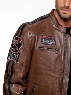 Tormo - Blouson cuir motard