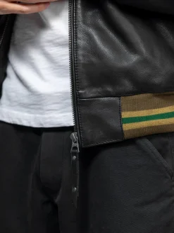 Triade - Bomber sukajan cuir