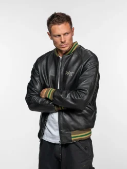 Triade - Bomber sukajan cuir