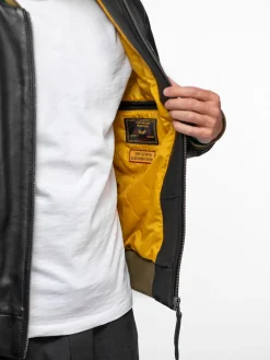 Triade - Bomber sukajan cuir