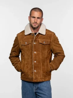 Trucker - Blouson sherpa trucker homme