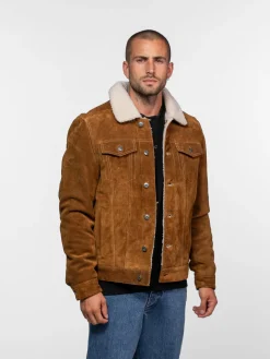 Trucker - Blouson sherpa trucker homme