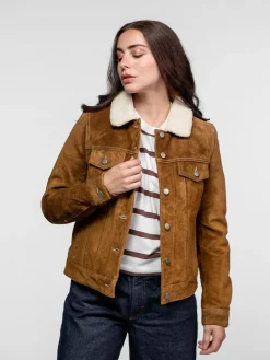 Trucky - Blouson western cuir femme