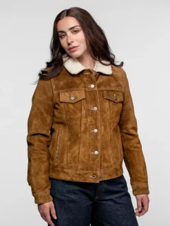 Trucky - Blouson western cuir femme