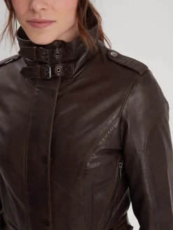 Twilight - Veste cintrée cuir femme