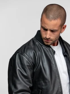 Tyron - Bomber cuir homme