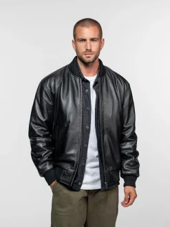 Tyron - Bomber cuir homme
