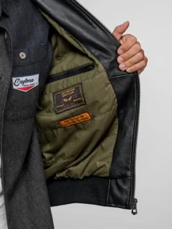 Tyron - Bomber cuir homme