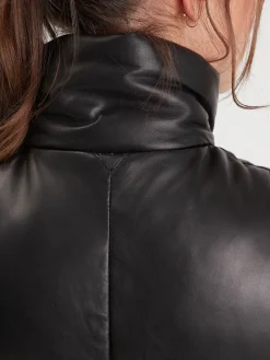 Victoria - Doudoune cuir femme