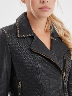 Virginia - Blouson cuir chic femme