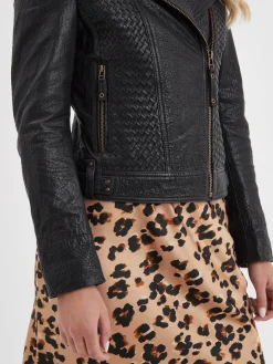 Virginia - Blouson cuir chic femme