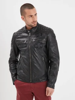 Walkor - Blouson cuir motard