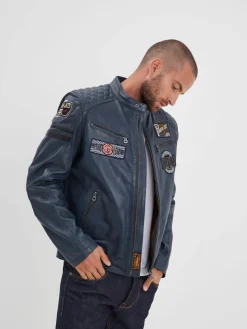 Walkor - Blouson cuir motard
