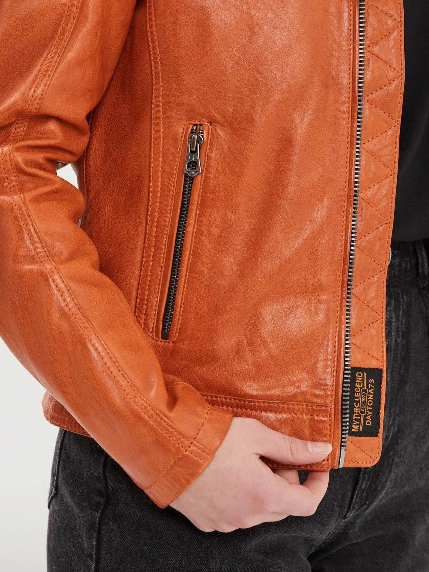Walkora - Blouson moto vintage femme