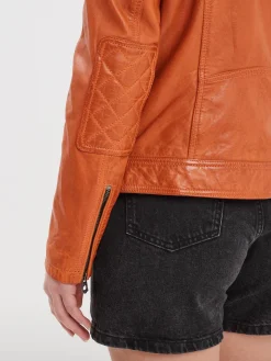 Walkora - Blouson moto vintage femme