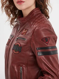 Walkora - Blouson moto vintage femme