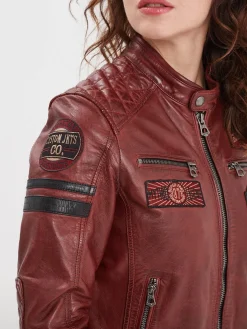 Walkora - Blouson moto vintage femme