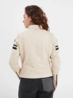 Walkora - Blouson moto vintage femme