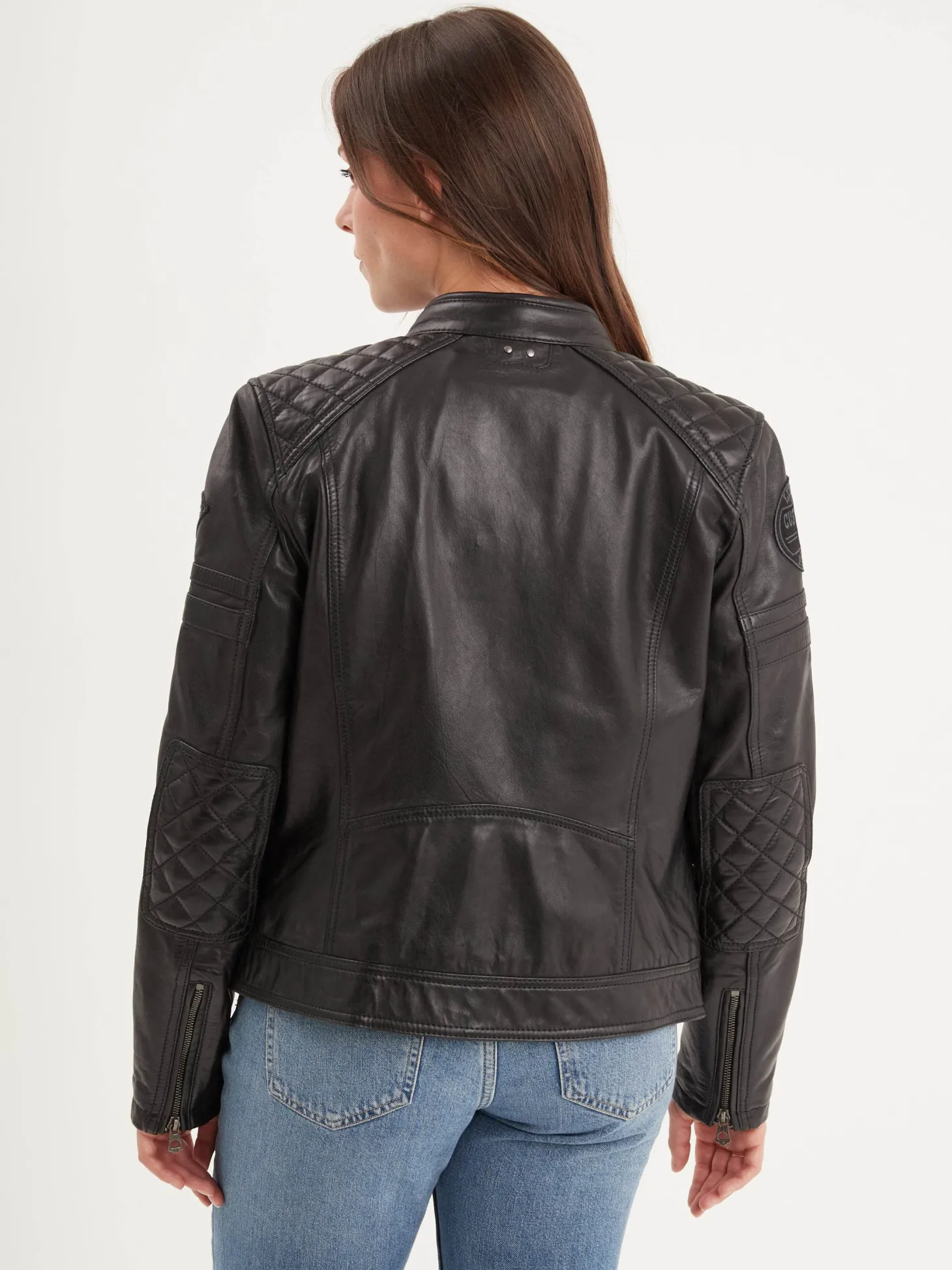 Walkora - Blouson moto vintage femme