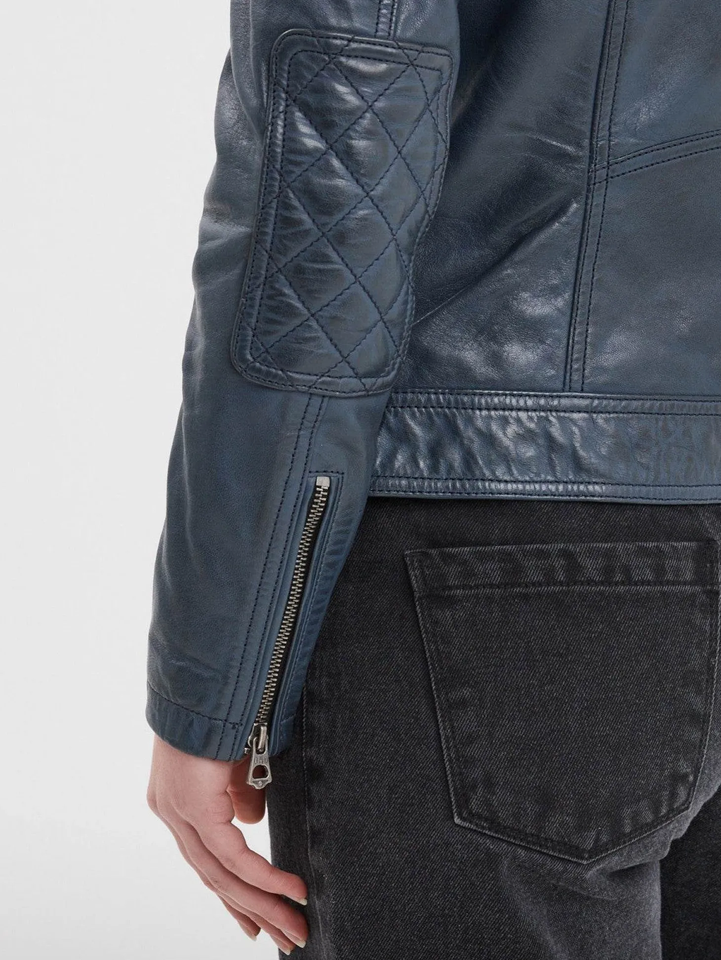 Walkora - Blouson moto vintage femme