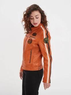 Wartbugy - Blouson moto vintage femme
