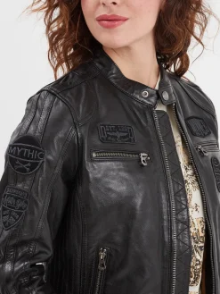 Wartbugy - Blouson moto vintage femme