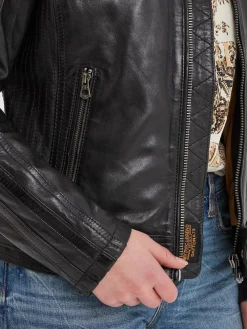 Wartbugy - Blouson moto vintage femme