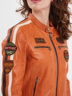 Wartbugy - Blouson moto vintage femme
