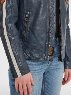Wartbugy - Blouson moto vintage femme
