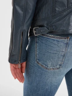 Wartbugy - Blouson moto vintage femme