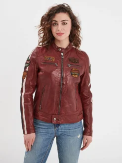 Wartbugy - Blouson moto vintage femme