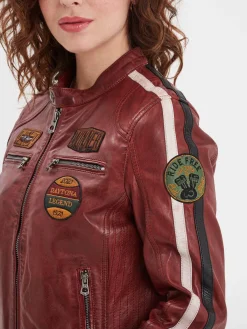 Wartbugy - Blouson moto vintage femme