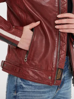 Wartbugy - Blouson moto vintage femme