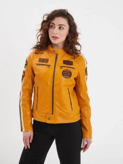 Wartbugy - Blouson moto vintage femme