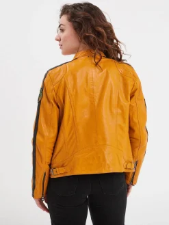 Wartbugy - Blouson moto vintage femme