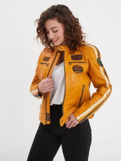 Wartbugy - Blouson moto vintage femme