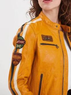 Wartbugy - Blouson moto vintage femme