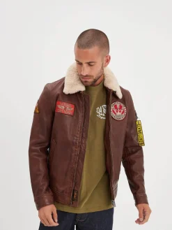 Waterford - Blouson aviateur cuir homme