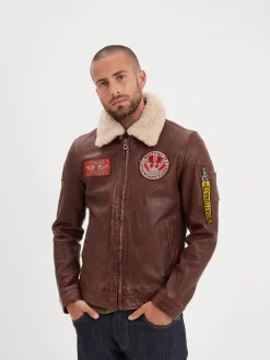 Waterford - Blouson aviateur cuir homme