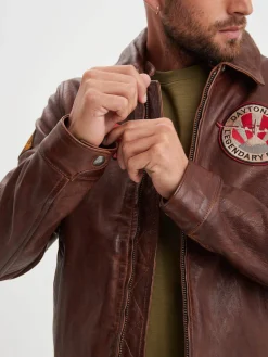 Waterford - Blouson aviateur cuir homme