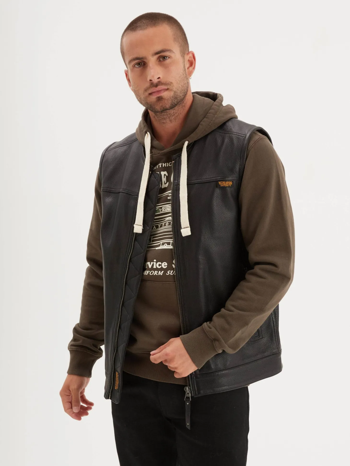 West road - Gilet cuir homme
