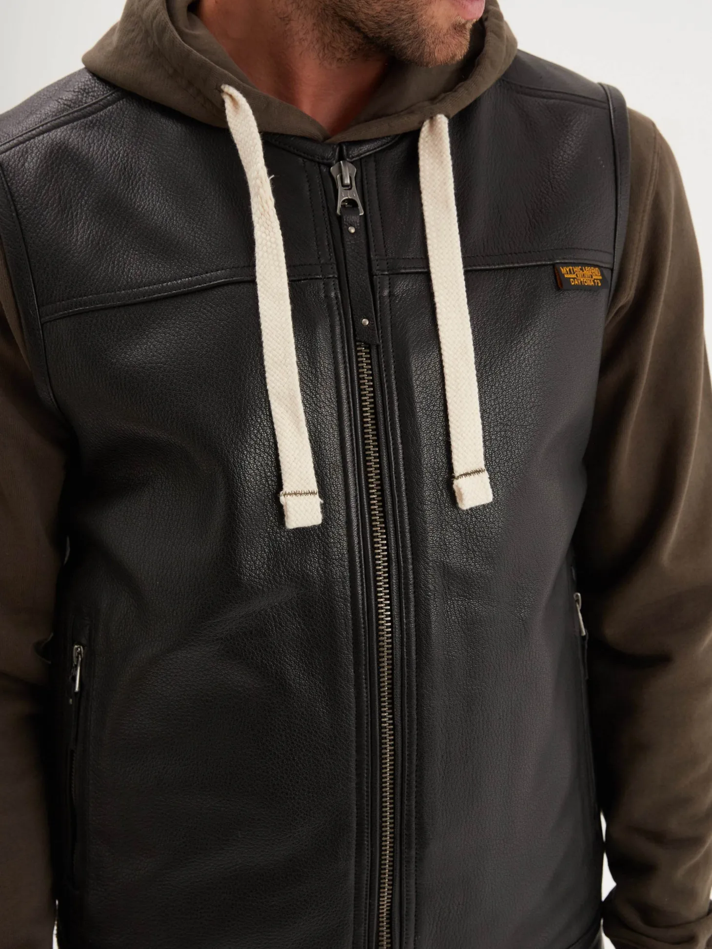 West road - Gilet cuir homme