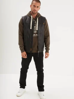 West road - Gilet cuir homme