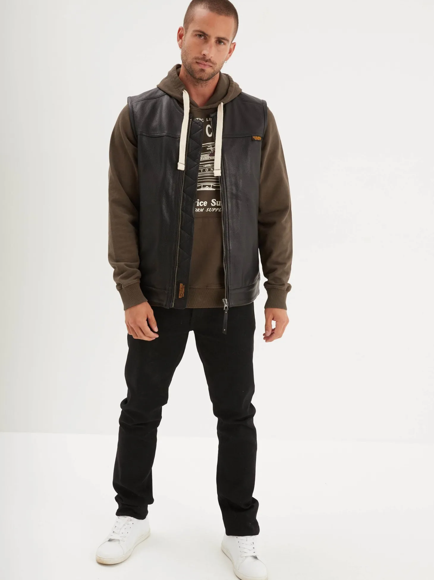 West road - Gilet cuir homme